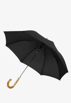 Długi parasol w kolorze czarnym