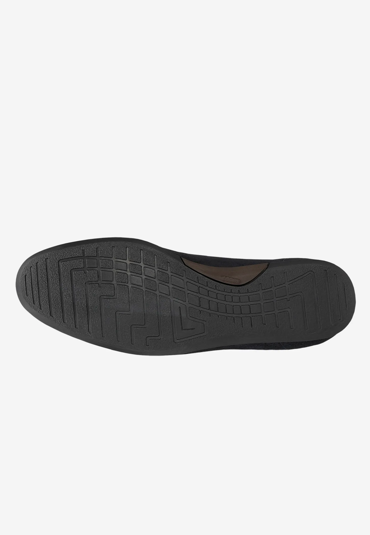 Granatowe sneakersy męskie z dwoiny welurowej