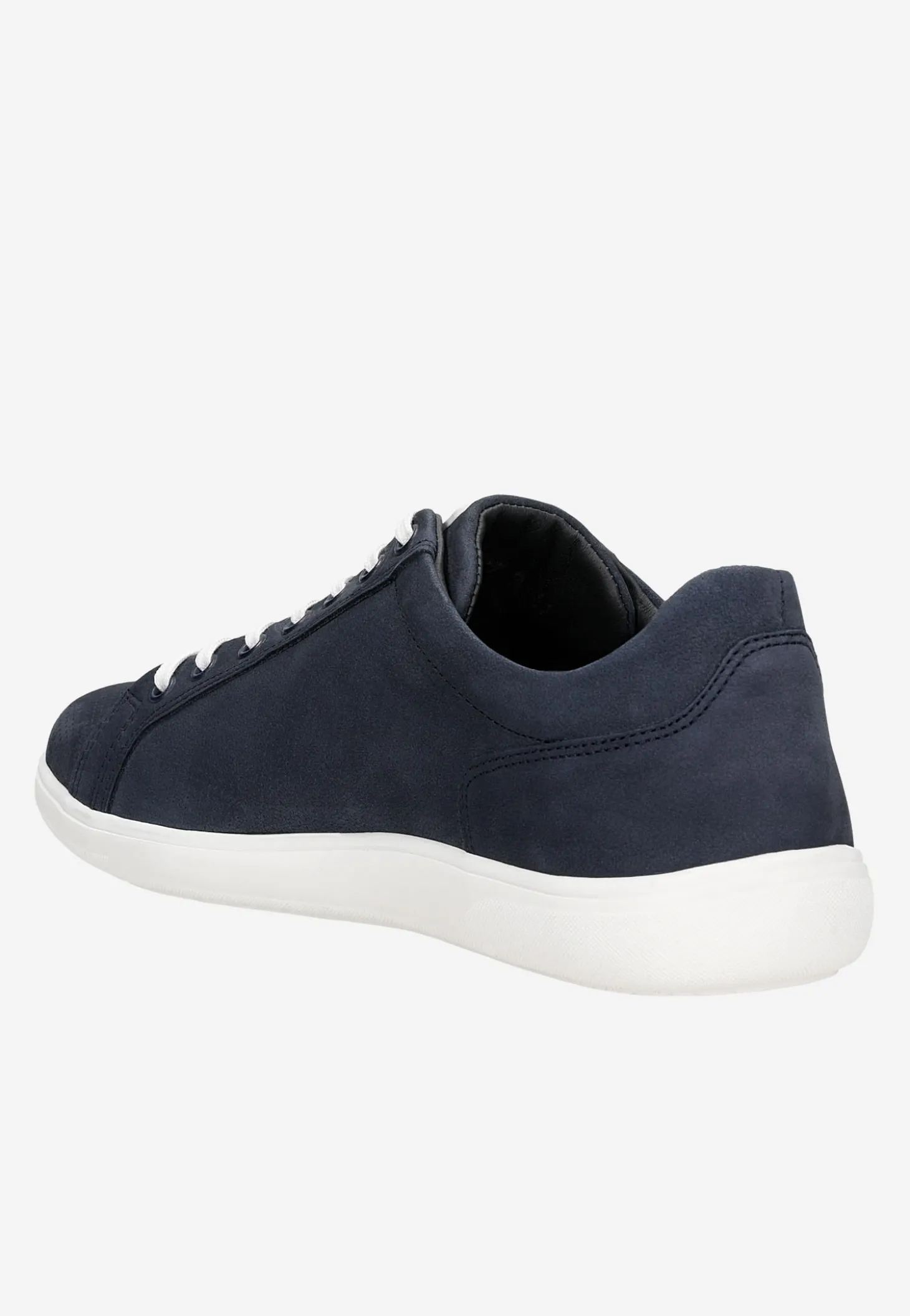 Granatowe sneakersy męskie z nubuku