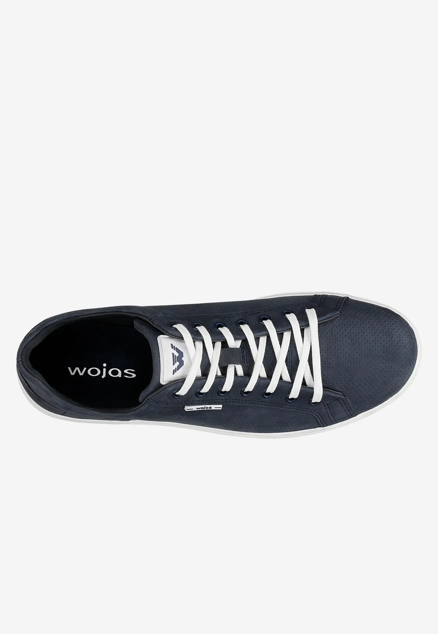 Granatowe sneakersy męskie z nubuku