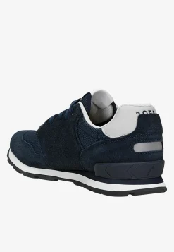 Granatowe sneakersy RELAKS z popielatymi wstawkami