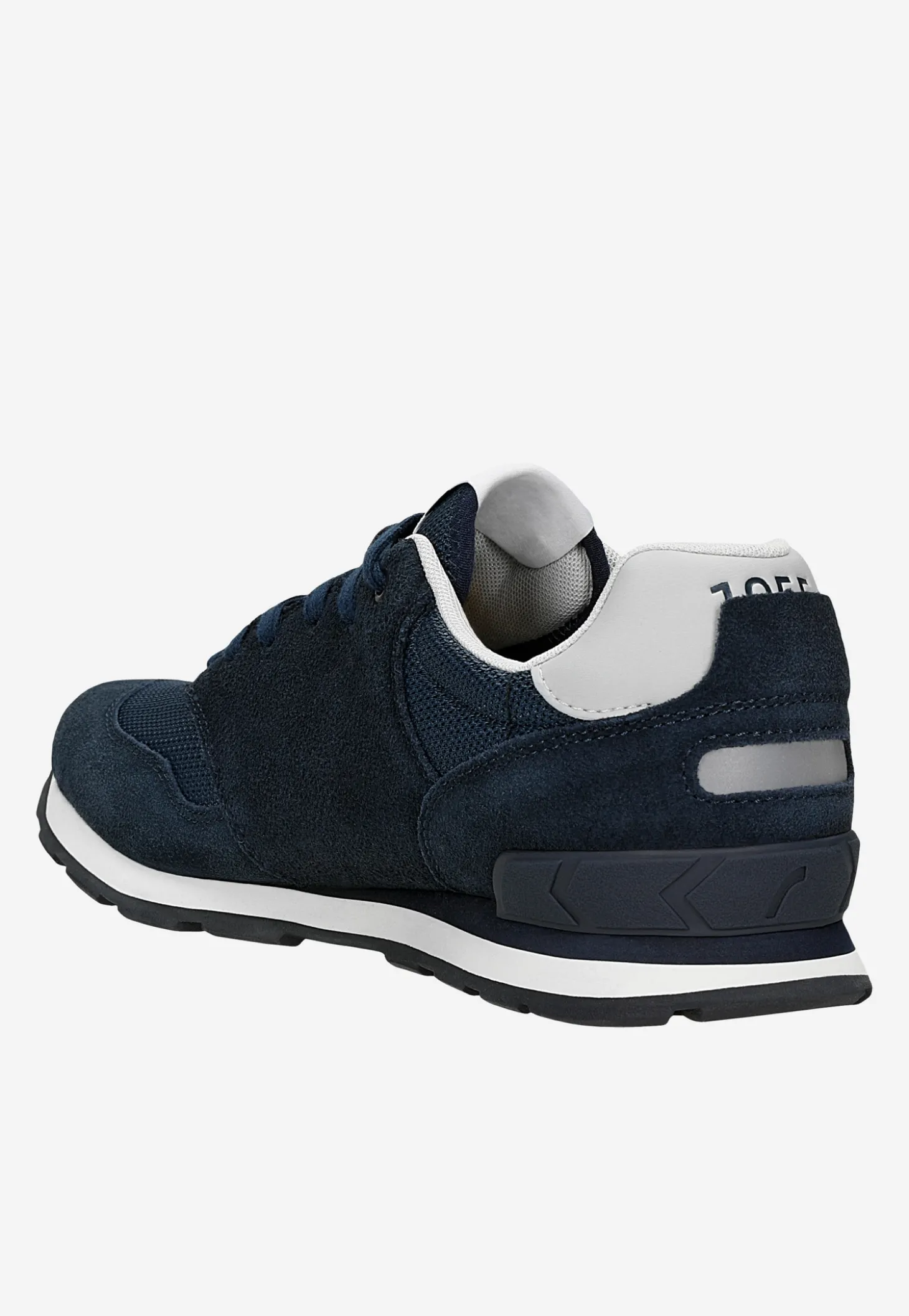 Granatowe sneakersy RELAKS z popielatymi wstawkami
