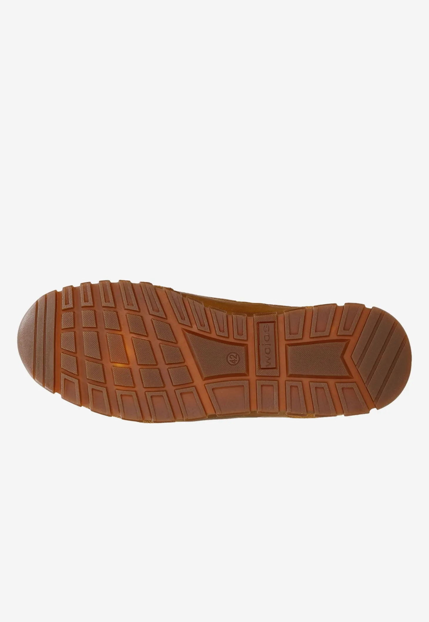 Jasnobrązowe sneakersy męskie z granatowymi akcentami