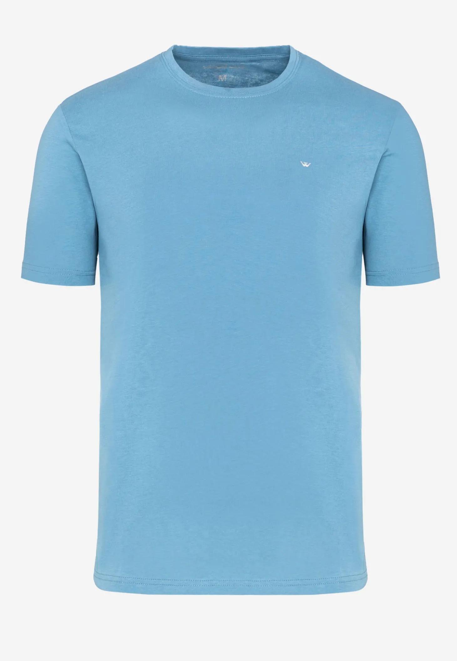 Jasnoniebieski t-shirt męski bawełniany