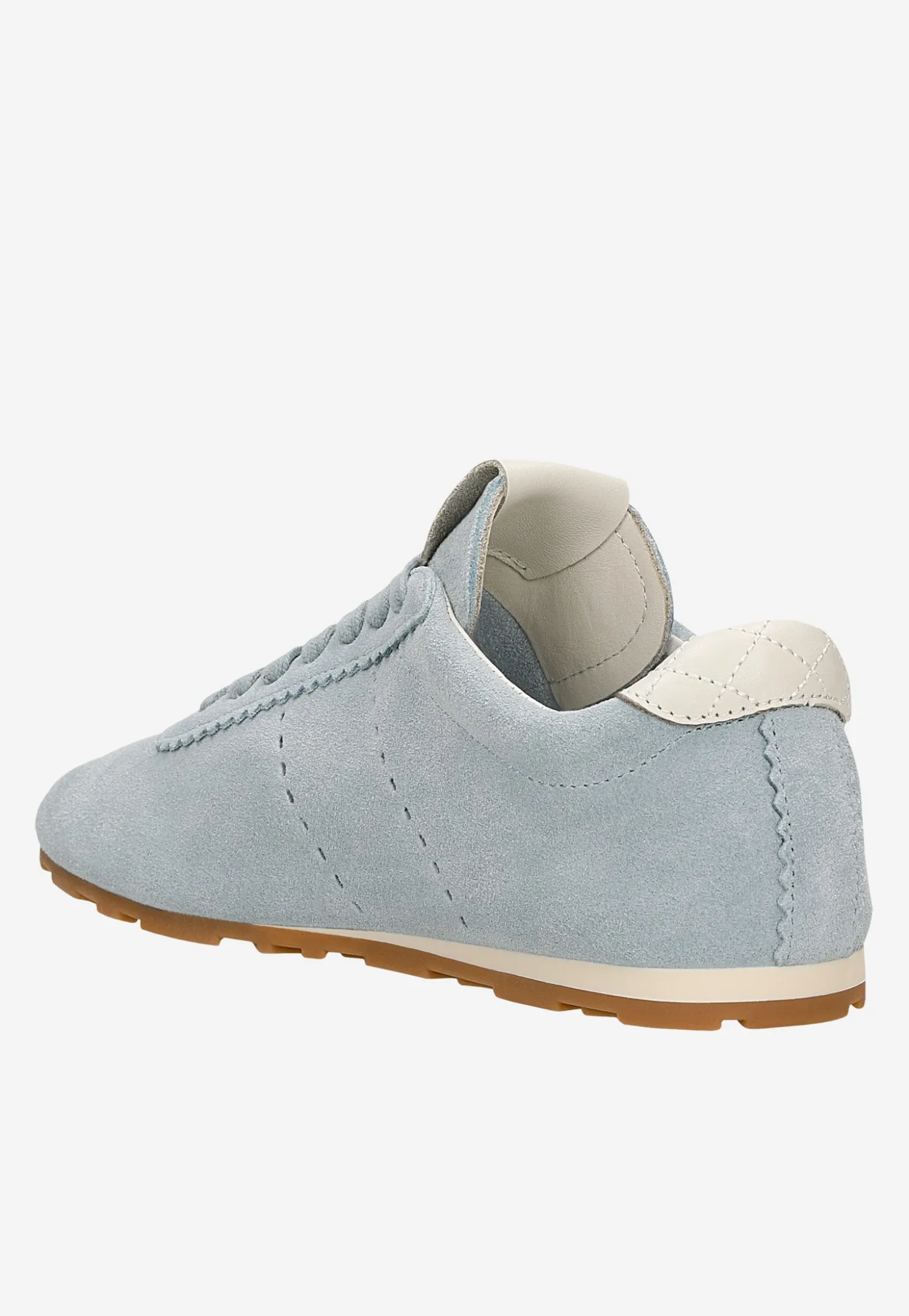 Jasnoniebieskie sneakersy na cienkiej podeszwie