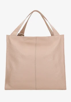 Jasnoróżowa torebka damska typu shopper bag