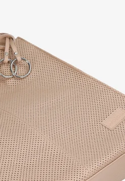Jasnoróżowa torebka damska typu shopper bag
