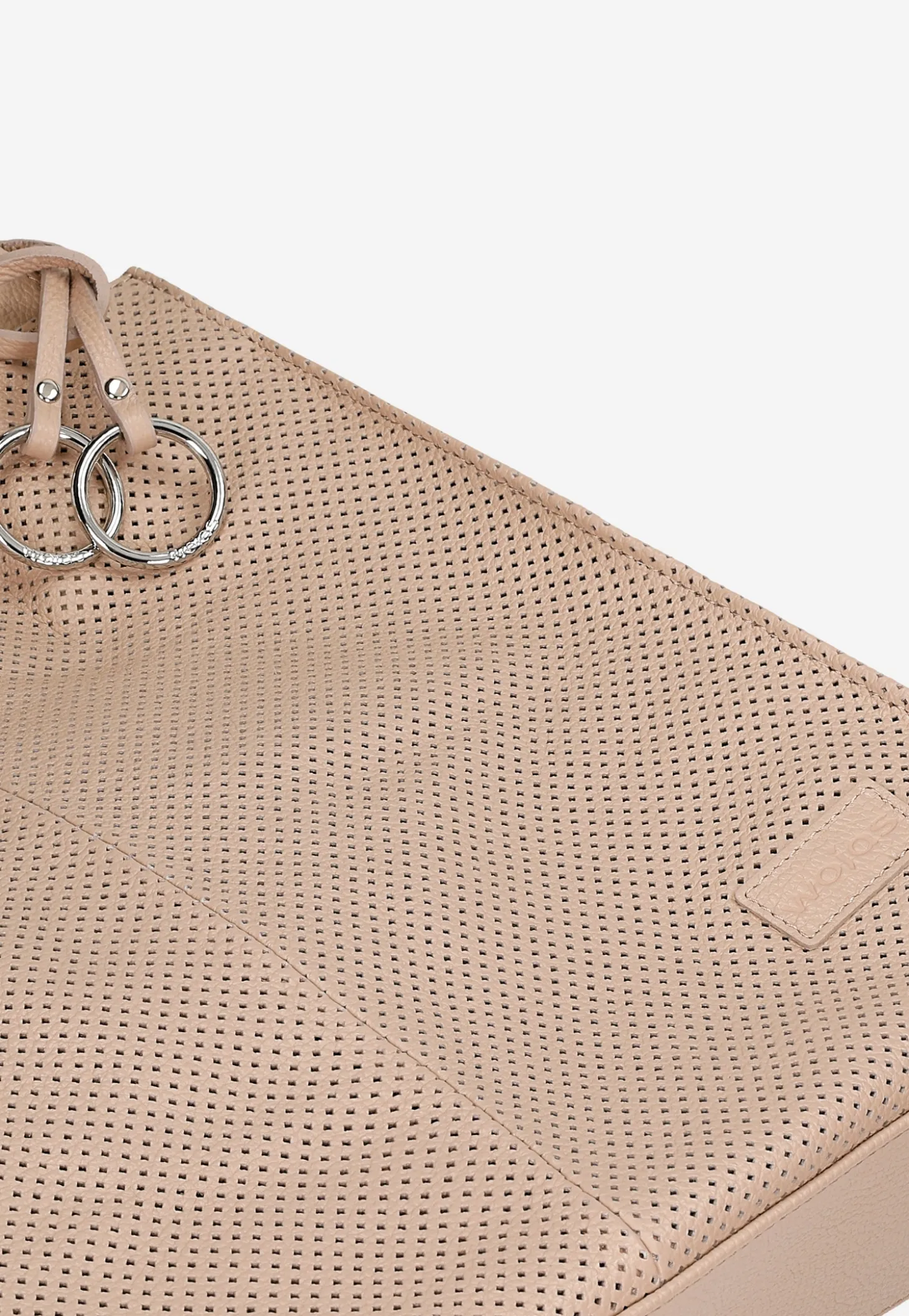 Jasnoróżowa torebka damska typu shopper bag