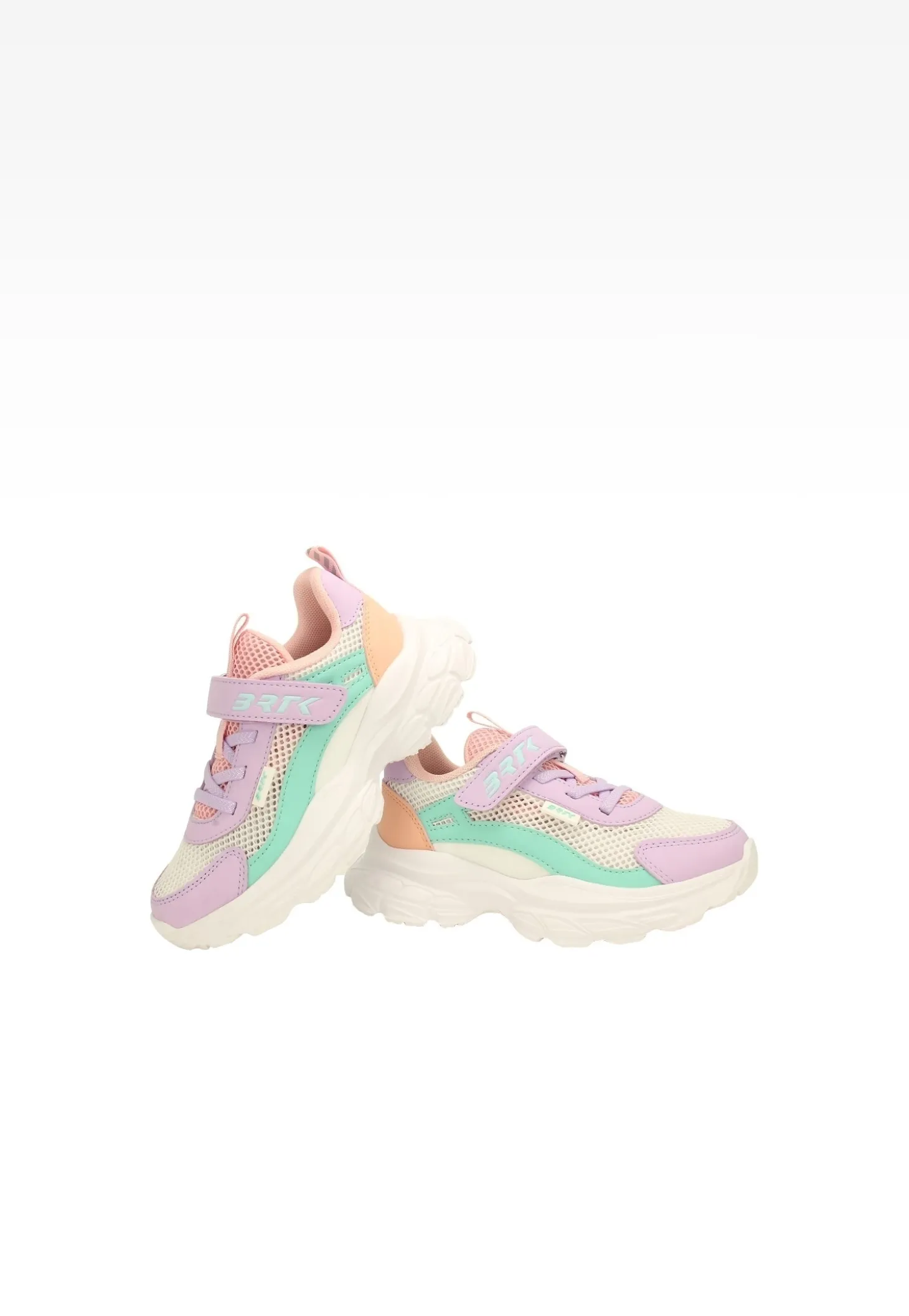 Kolorowe sneakersy dla dziewczynki na masywnej podeszwie BARTEK 87008-16