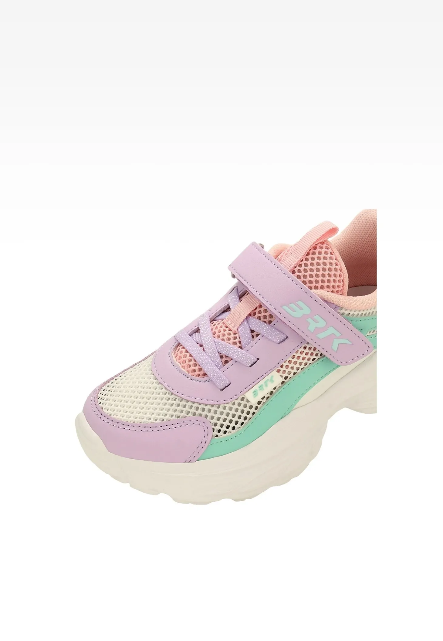 Kolorowe sneakersy dla dziewczynki na masywnej podeszwie BARTEK 87008-16