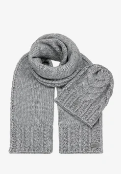 Komplet RELAKS z wełny merino - czapka + szalik