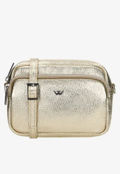 Mała złota torebka damska crossbody