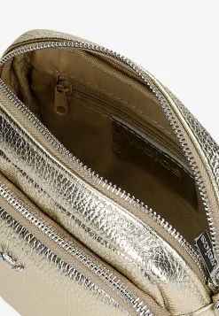Mała złota torebka damska crossbody