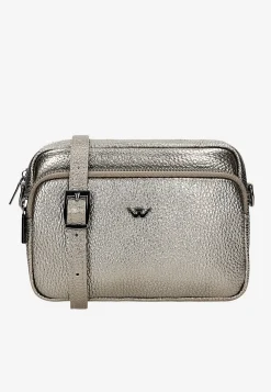 Mała złota torebka damska typu crossbody bag