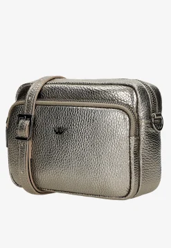 Mała złota torebka damska typu crossbody bag