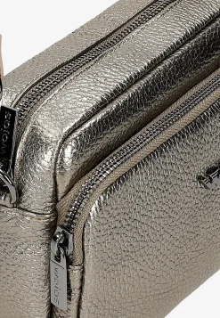 Mała złota torebka damska typu crossbody bag