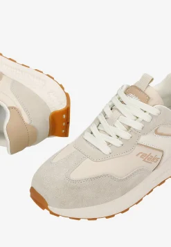 Masywne sneakersy damskie RELAKS w kolorze beżowo-białym