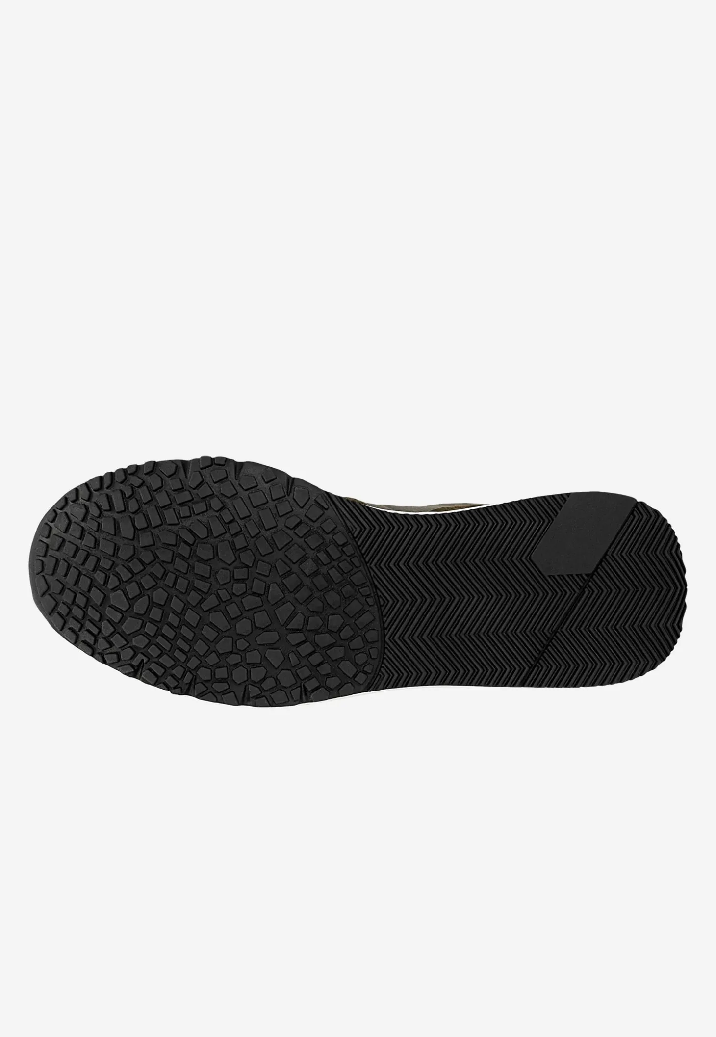 Męskie sneakersy RELAKS z kontrastową podeszwą i wstawkami z dwoiny welurowej