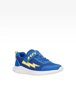 Niebieskie sneakersy BARTEK z żółtą błyskawicą 87006-16