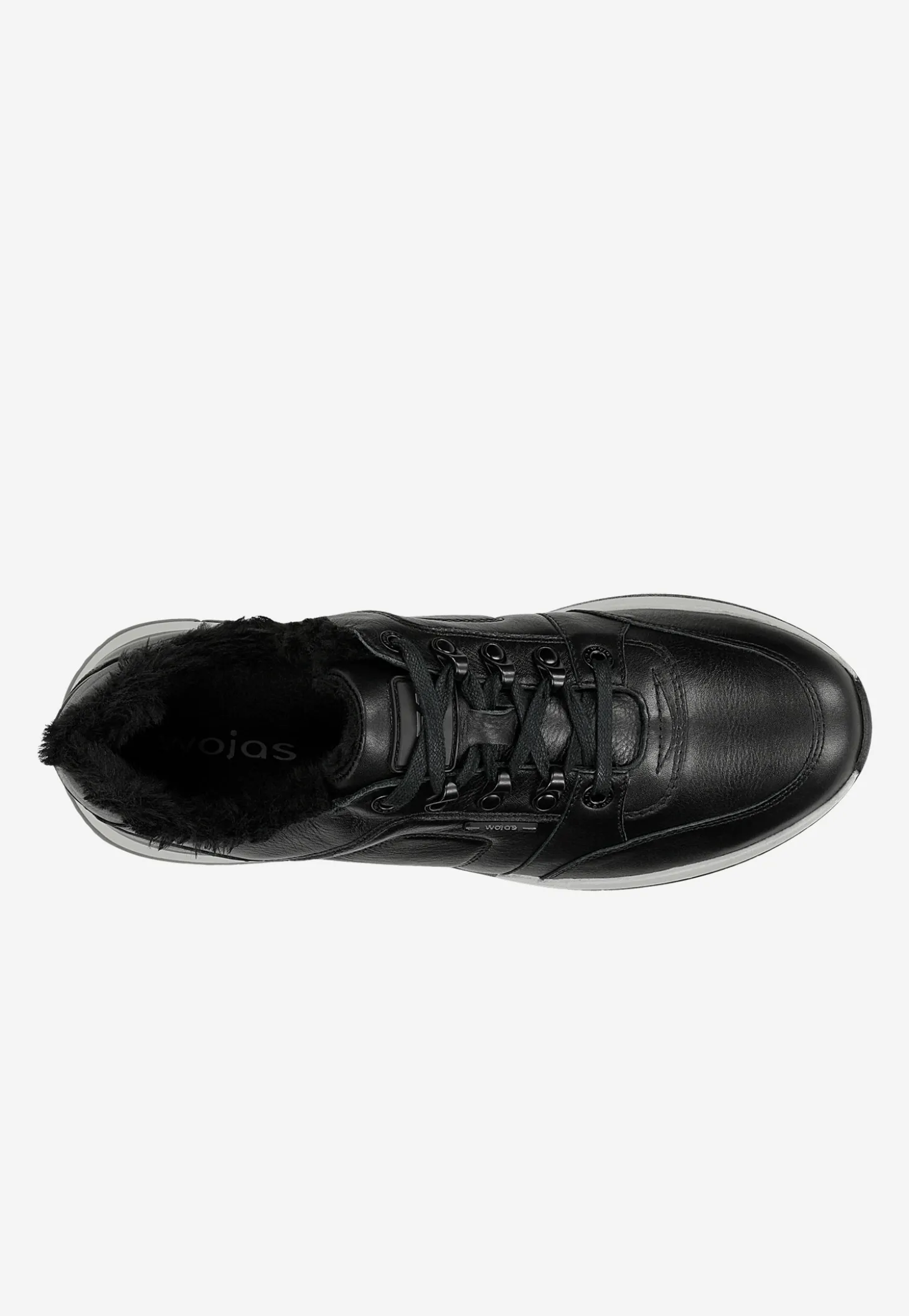 Ocieplane sneakersy męskie ze skóry licowej