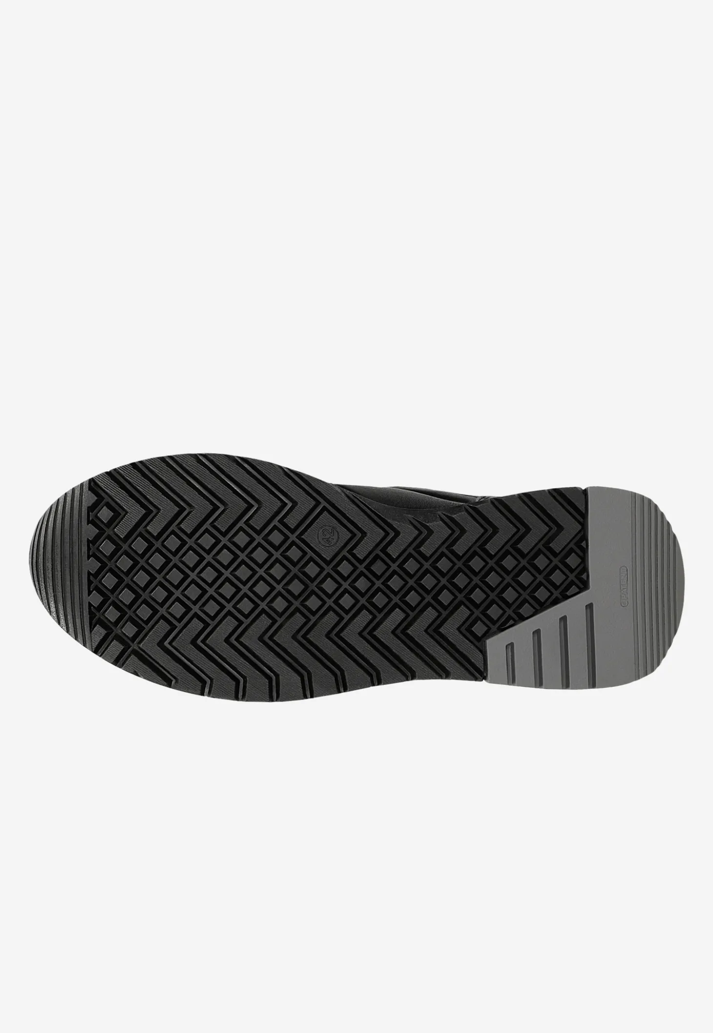 Ocieplane sneakersy męskie ze skóry licowej