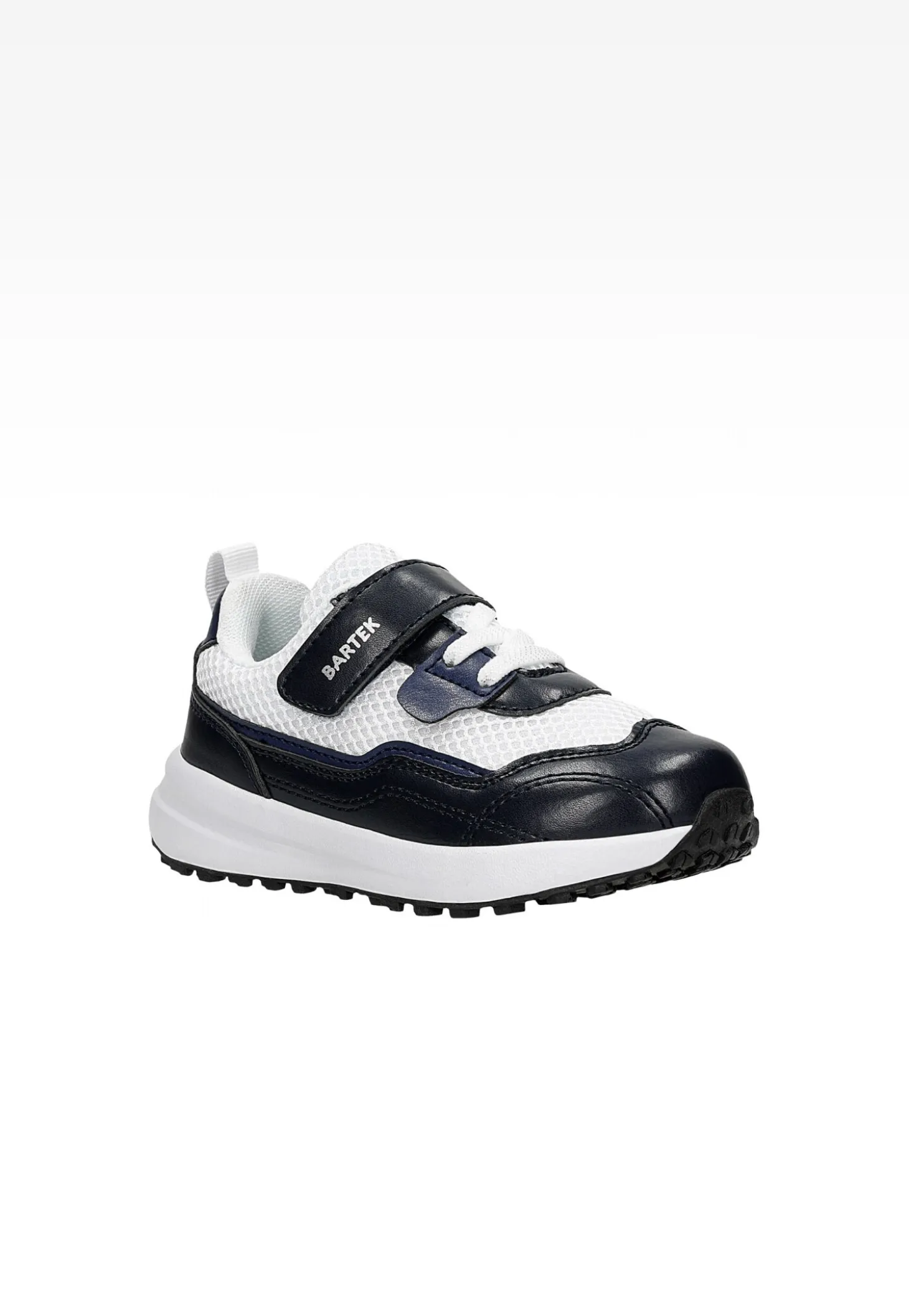 Półbuty BARTEK 11042402, granatowo-biały