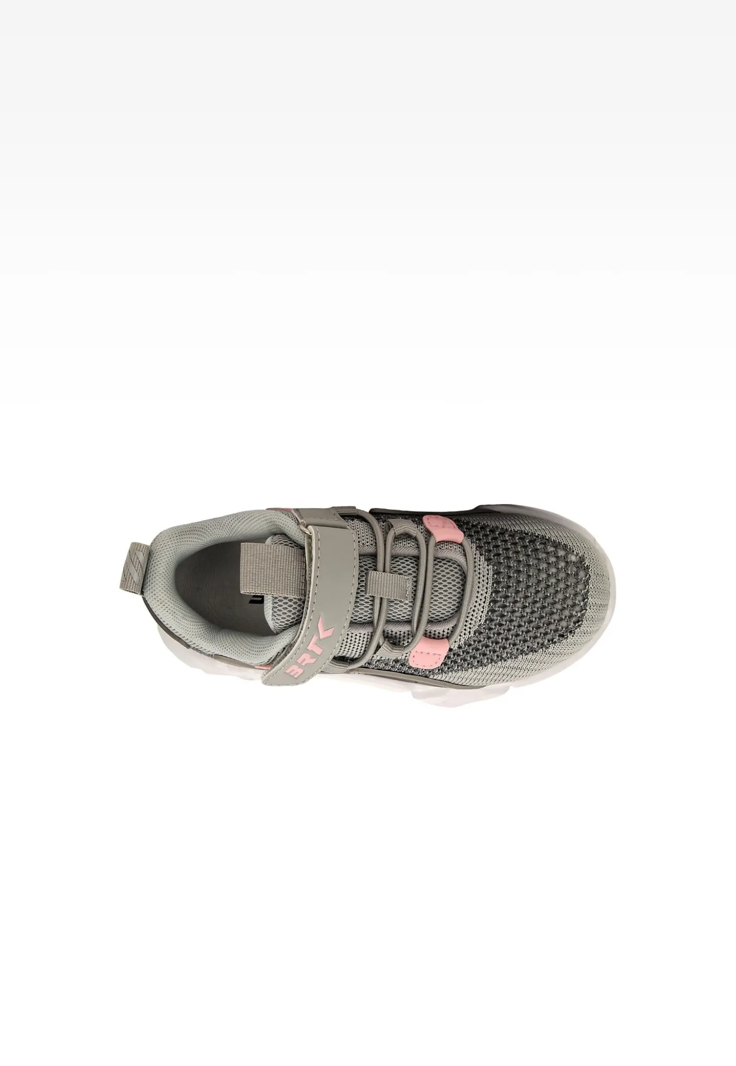 Popielate sneakersy z materiału dla dziewczynki BARTEK 87007-14