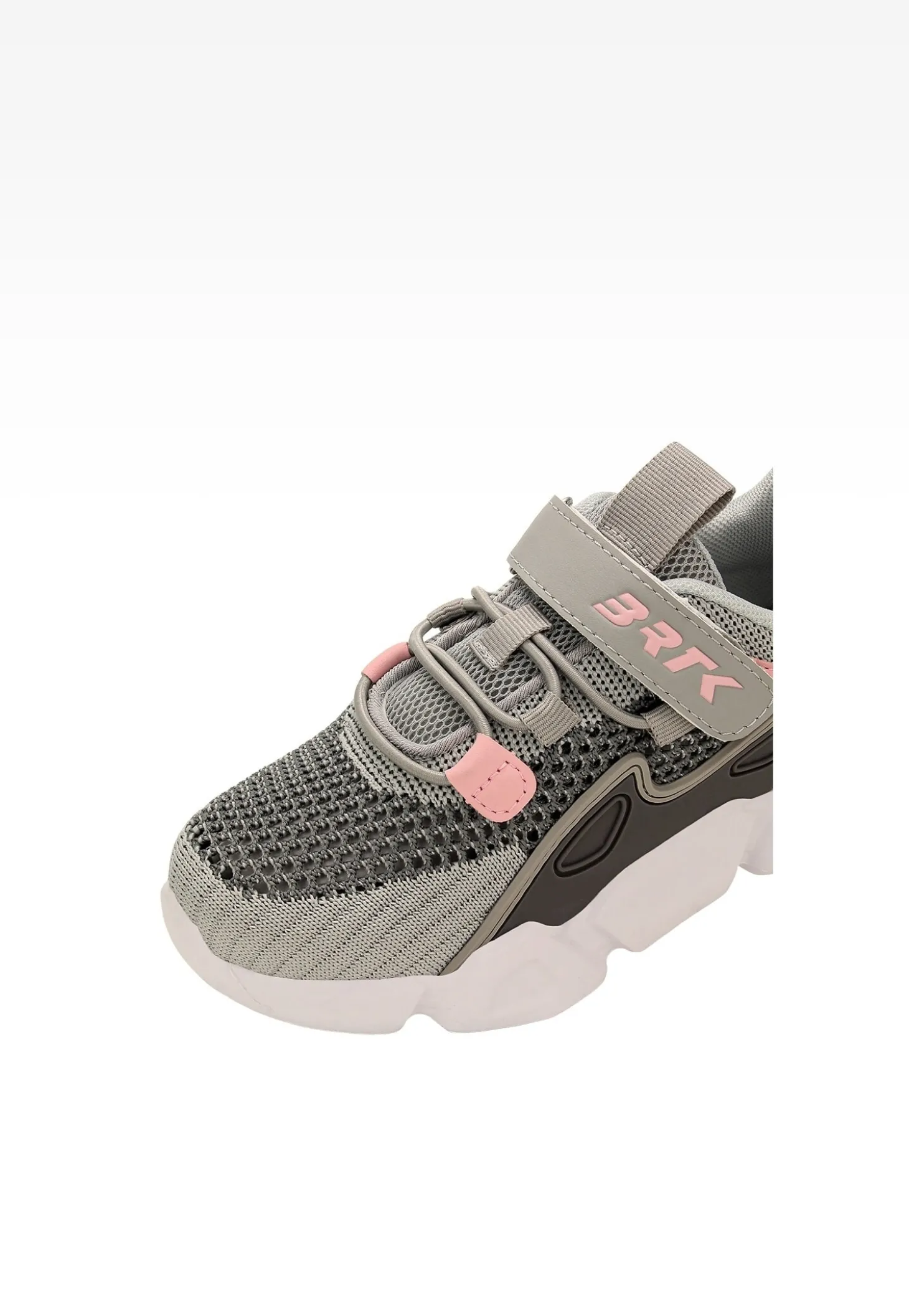 Popielate sneakersy z materiału dla dziewczynki BARTEK 87007-14