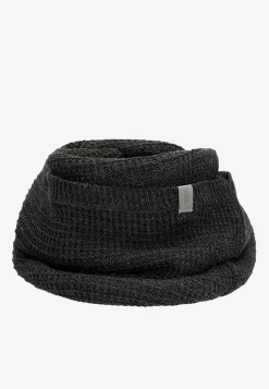 Popielaty komplet RELAKS czapka + komin