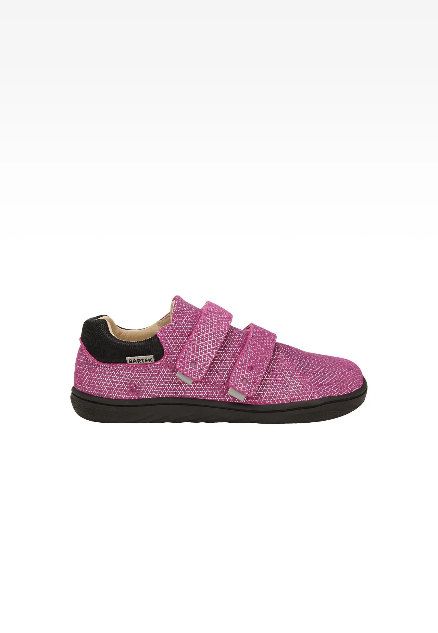 Różowe półbuty barefoot z mieniącym się wzorem BARTEK 83005-65