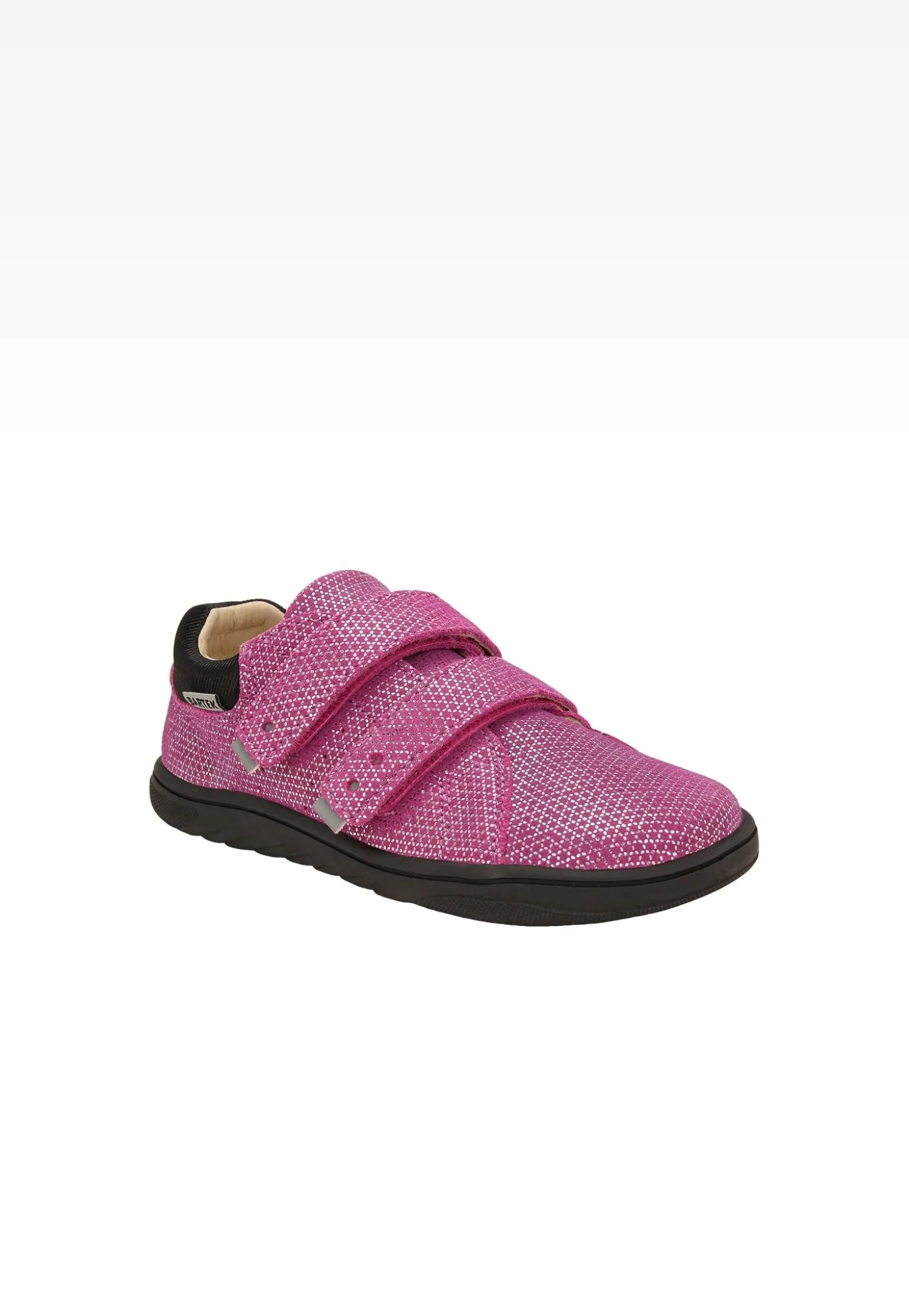 Różowe półbuty barefoot z mieniącym się wzorem BARTEK 83005-65