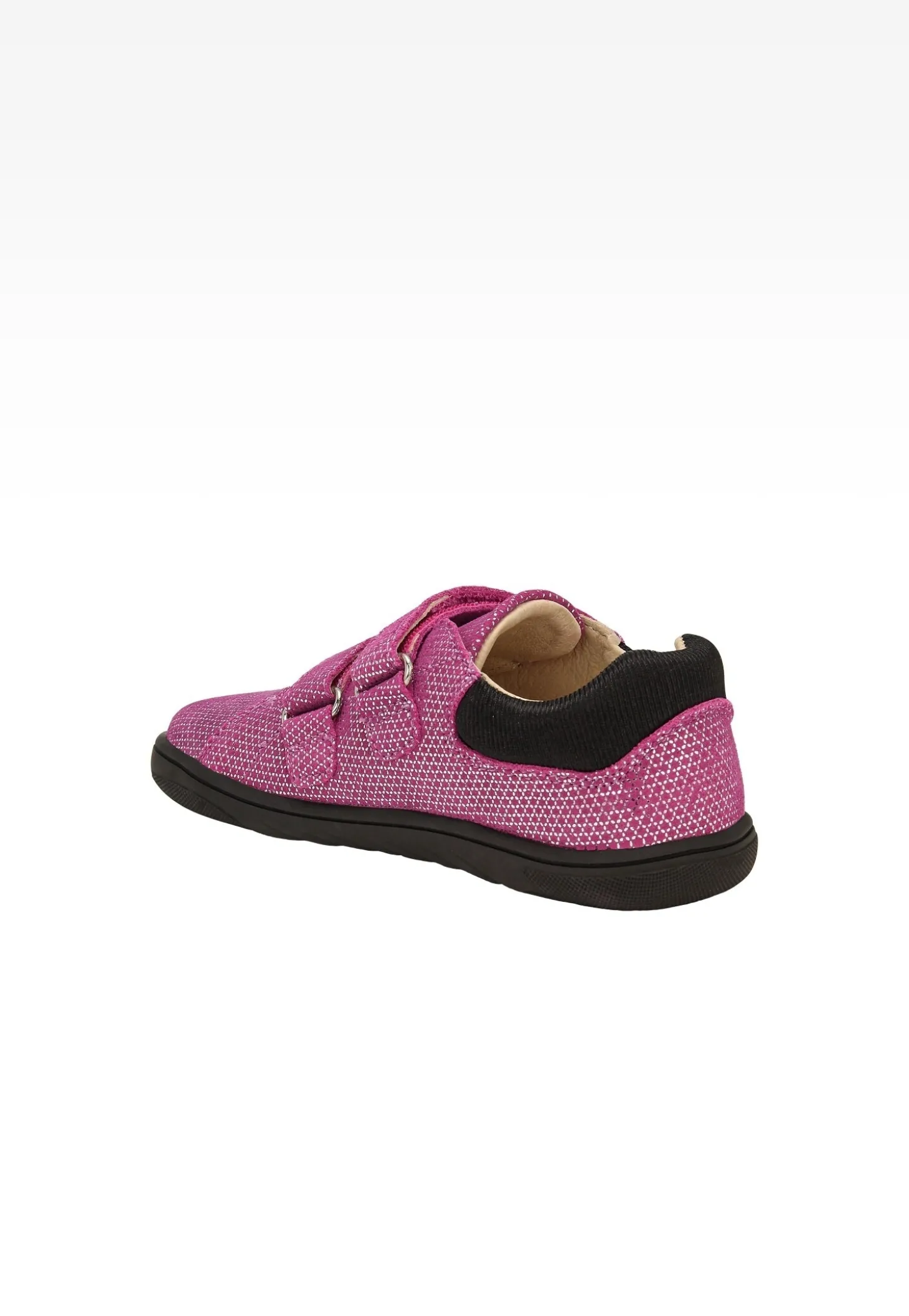 Różowe półbuty barefoot z mieniącym się wzorem BARTEK 83005-65