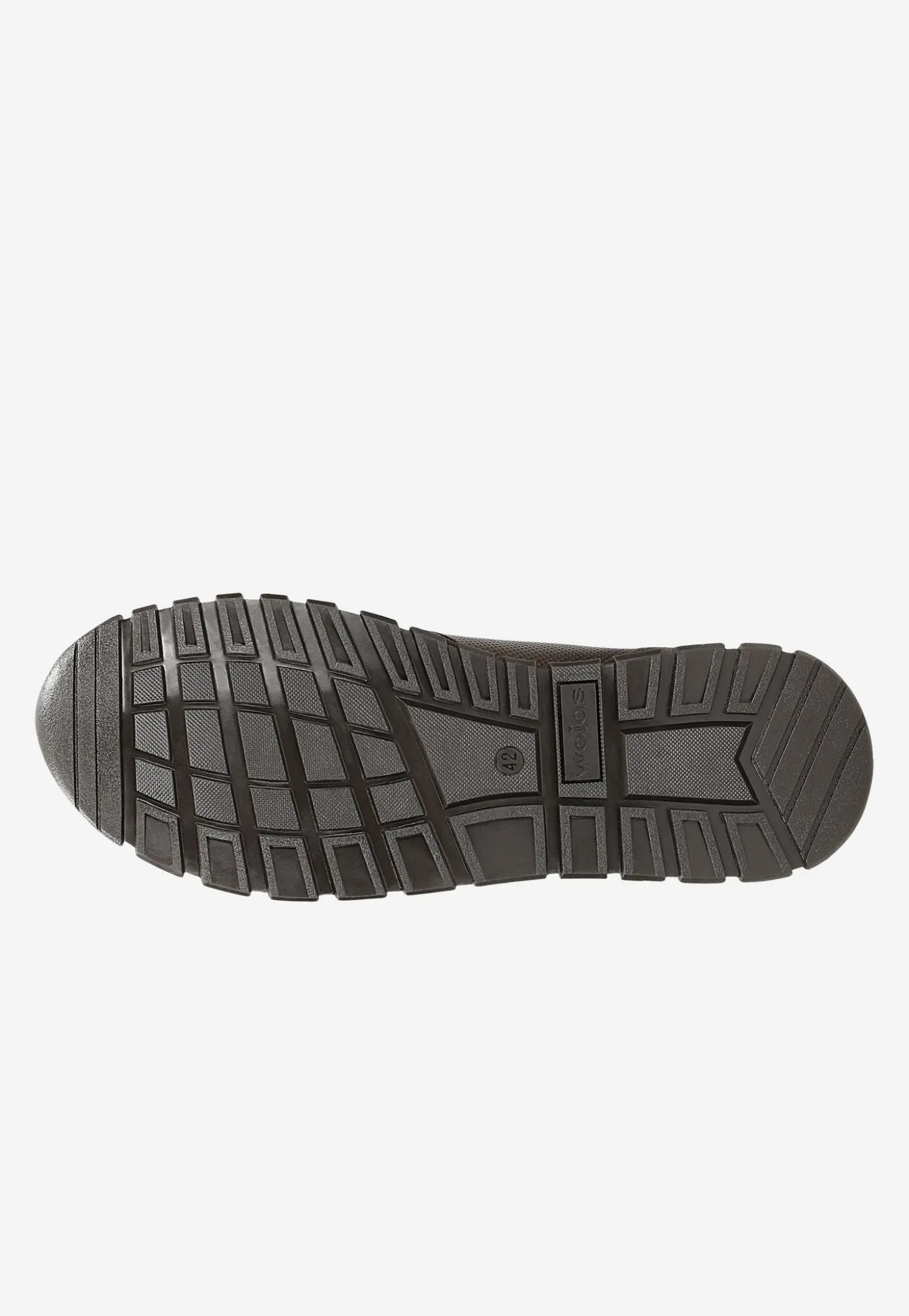 Sneakersy męskie z ciemnobrązowej skóry licowej