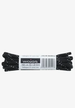 Sznurowadła trekking czarno-szare 160cm 99506-01