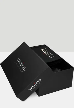 Wizytowe półbuty męskie w kolorze czarnym - linia PREMIUM