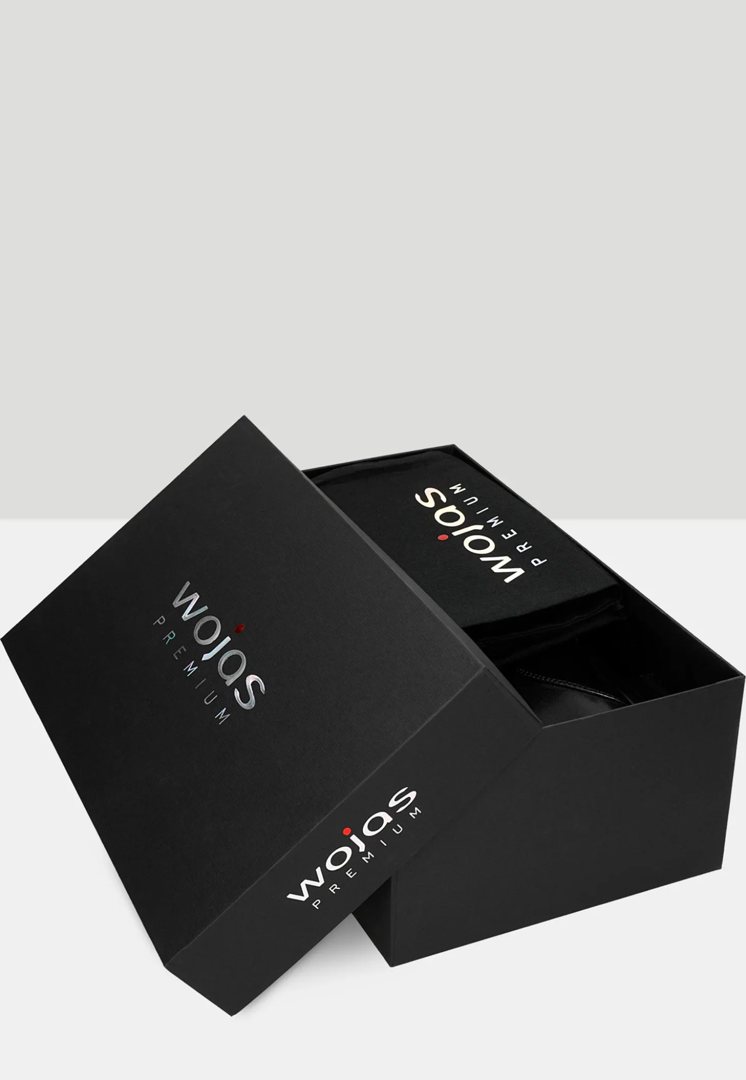 Wizytowe półbuty męskie w kolorze czarnym - linia PREMIUM