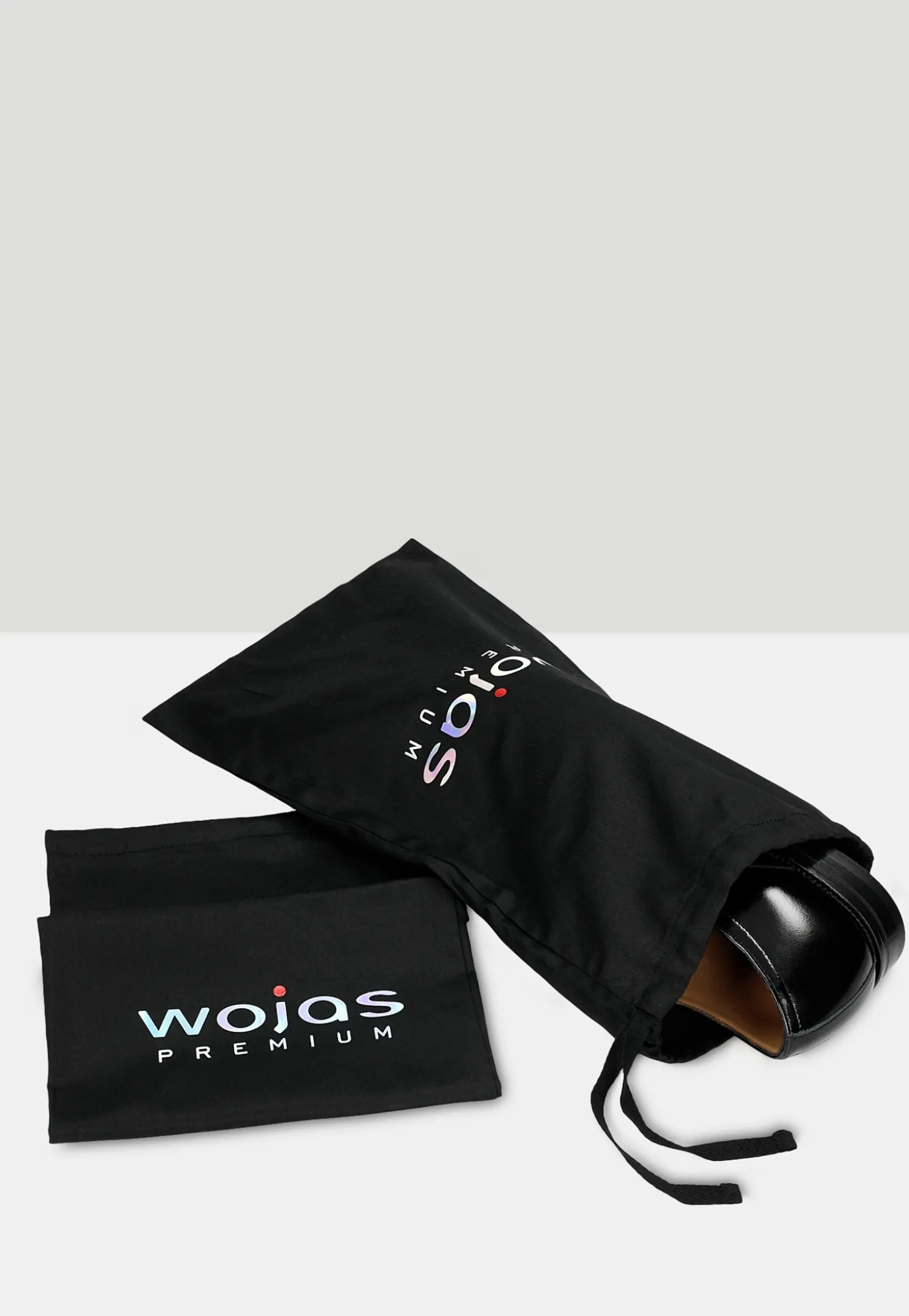 Wizytowe półbuty męskie w kolorze czarnym - linia PREMIUM