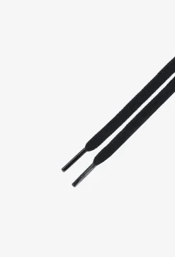 Wojas sznurowadła czarne 100cm/6mm bawełniane płaskie