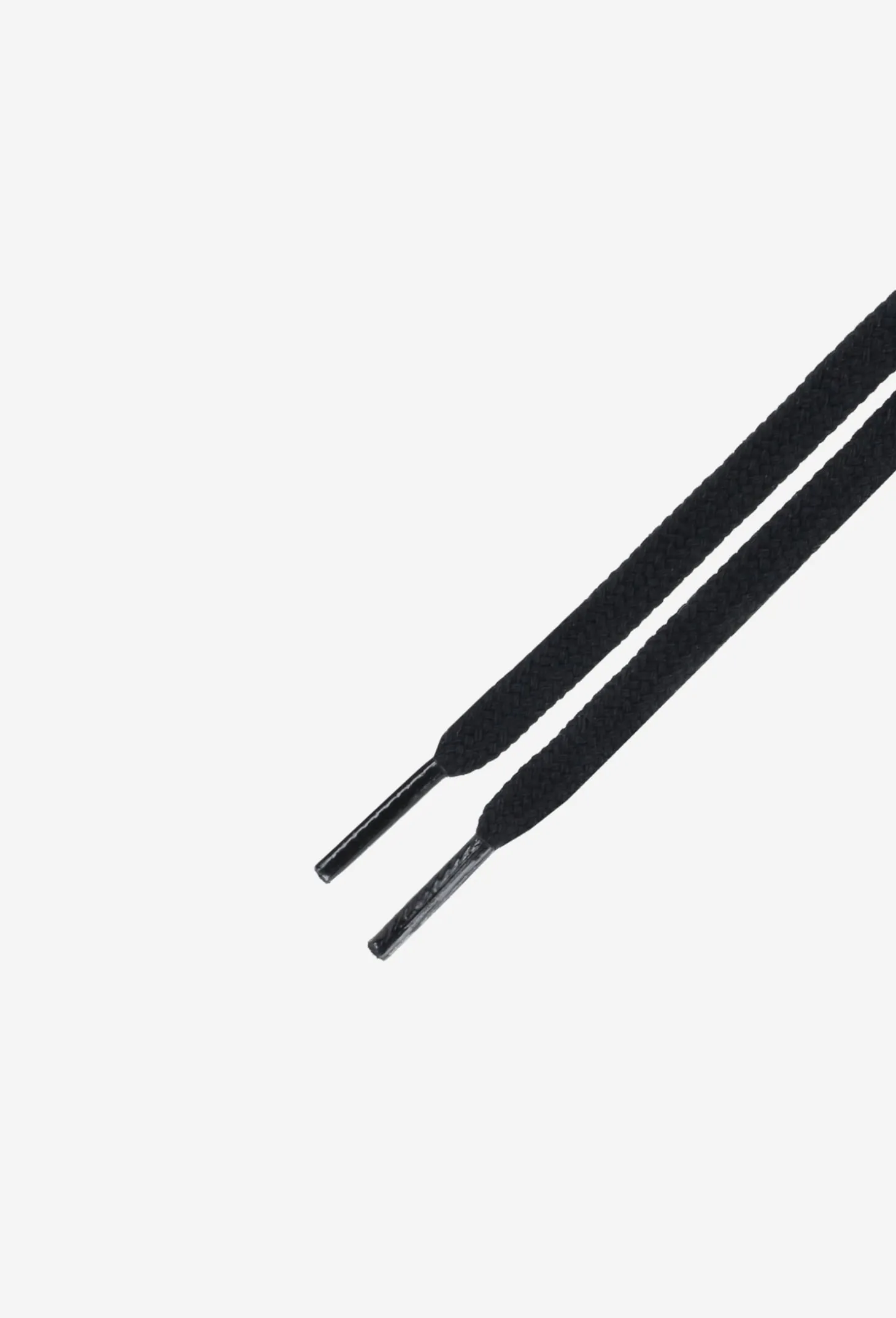 Wojas sznurowadła czarne 100cm/6mm bawełniane płaskie