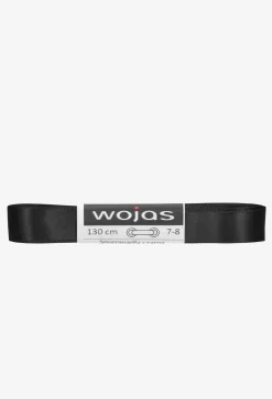 Wojas sznurowadła czarne satynowe 130 cm