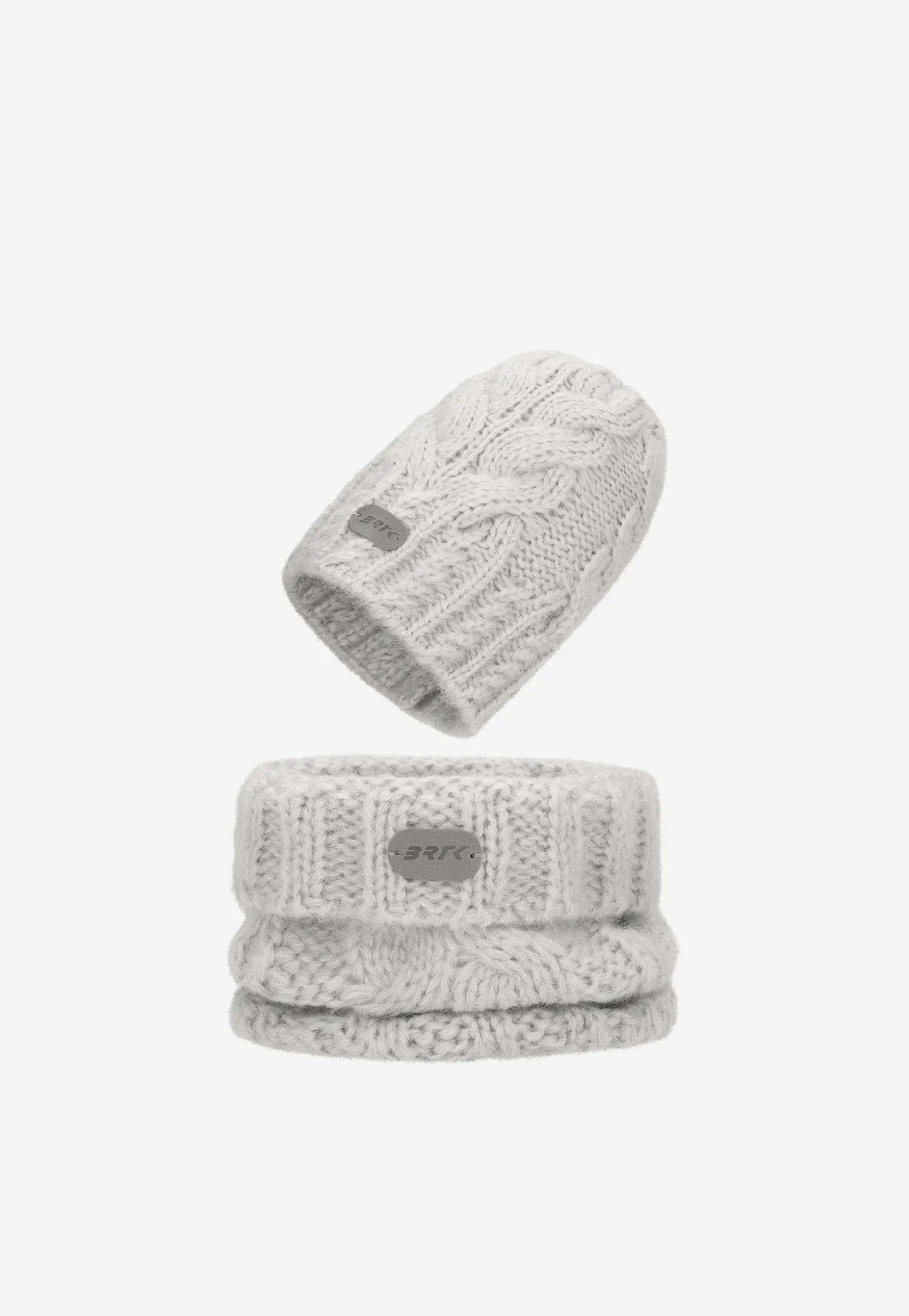 Zimowy zestaw BARTEK z wełny merino 85604-80, czapka + komin