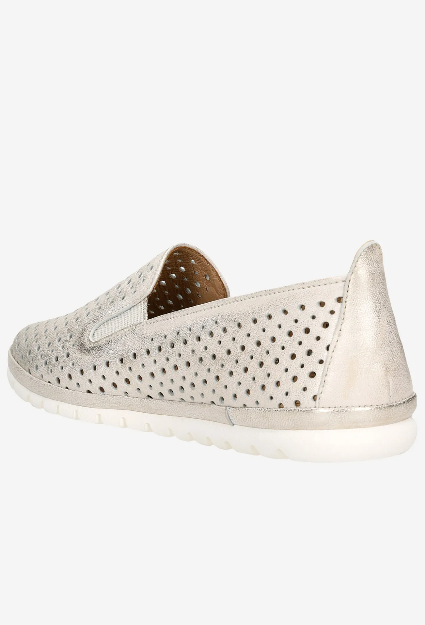 Złote loafersy damskie z linii Comfort